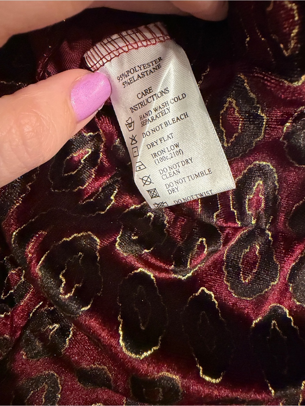 Motel Rocks Burgundy Patterned Halter Jumpsuit - Picture 6 of 10